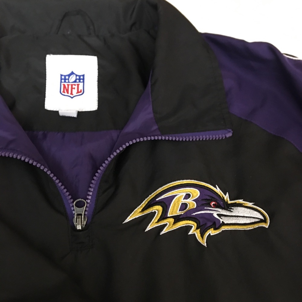 Official Baltimore Raven NFL Pullover Windbreaker Size XL